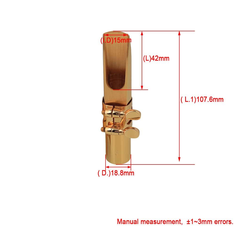 Boquilla de saxofón tenor en si bemol Yibuy Tamaño #6 - Imagen 5