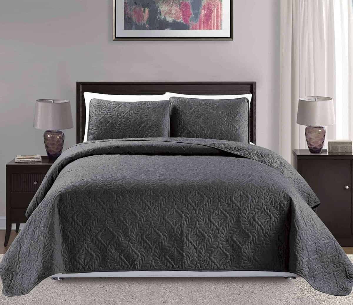 Colcha de Diamante Mk Collection para Cama, Cubrecama