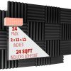 Paquete de 24 Paneles Acústicos de 2 Pulgadas A2S con