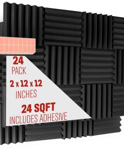 Paquete de 24 Paneles Acústicos de 2 Pulgadas A2S con