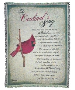 Manta de tapiz Dicksons La canción del cardenal en verde 52