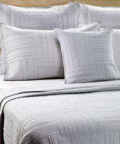 Fundas de Almohada Barbara Barry Eternity Queen en Gris