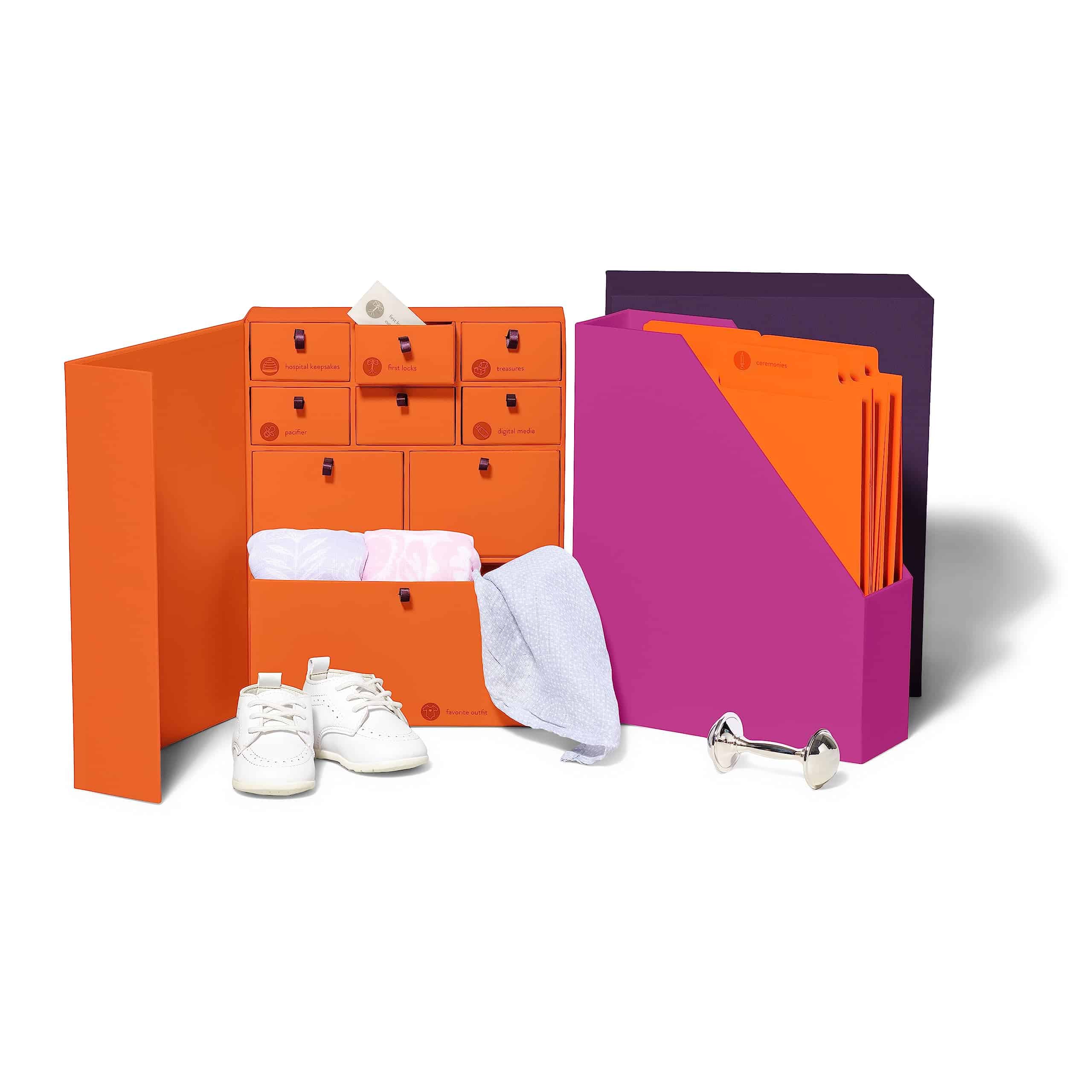 Caja de Recuerdos de Lujo para Bebés | Organizador de