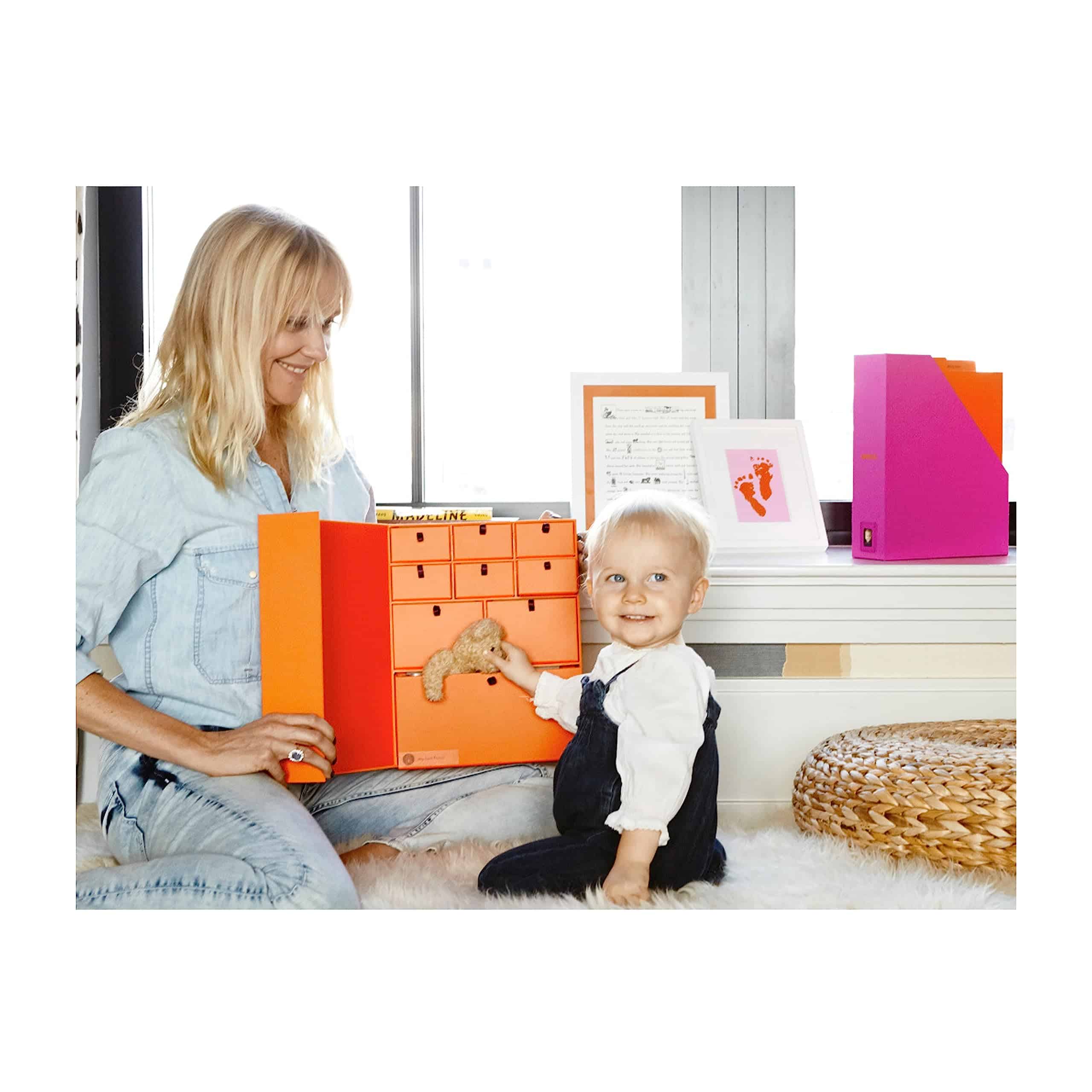 Caja de Recuerdos de Lujo para Bebés | Organizador de - Imagen 4
