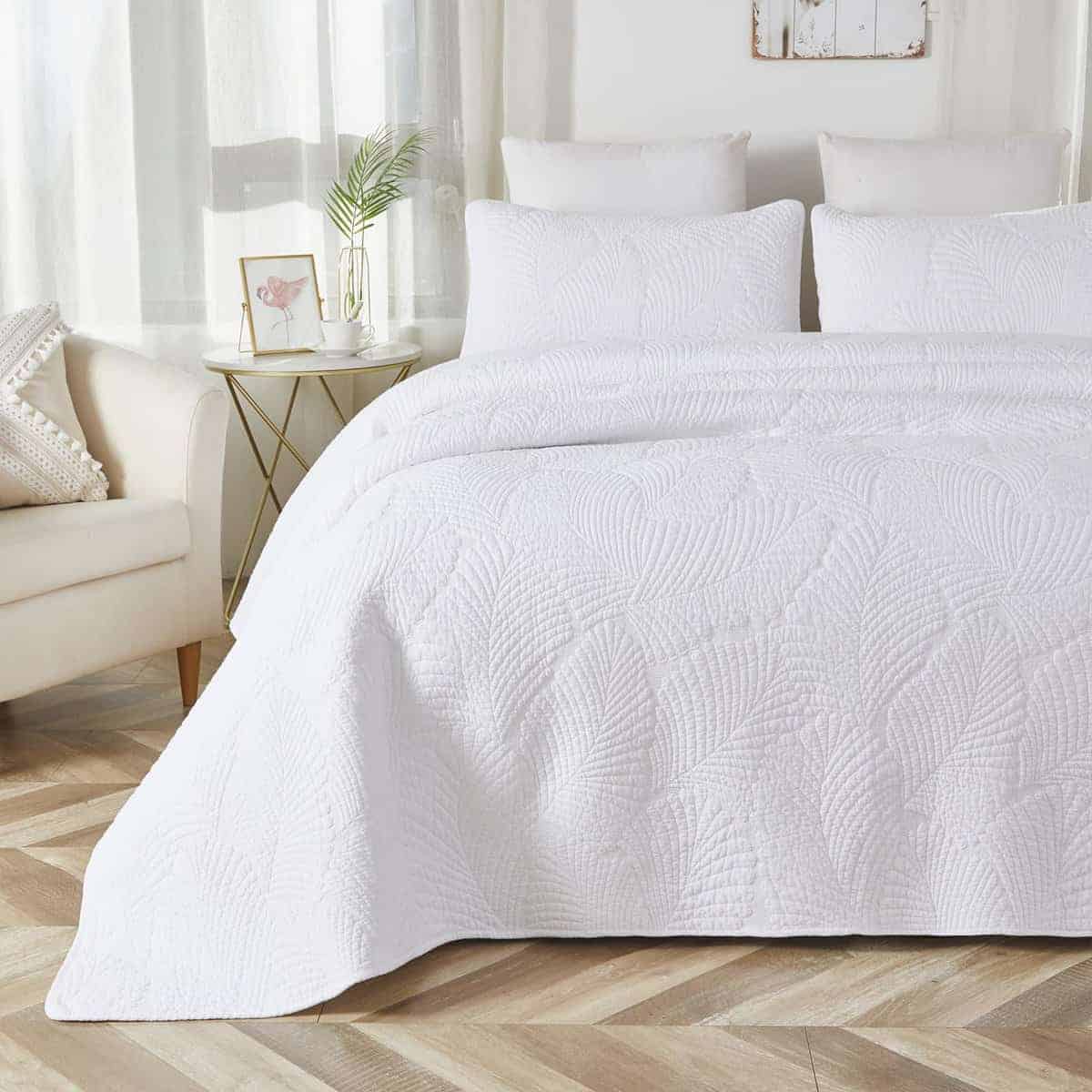 Juego de edredón de lujo de algodón de marca Brandream para - Imagen 8