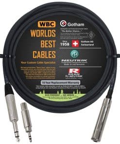 Cable de Extensión de Audífonos Estéreo Cuádruple Gotham