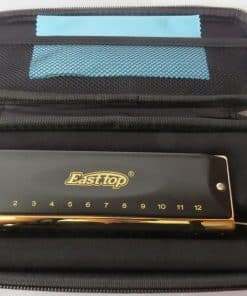 Armonica Cromática East Top con Peine de Cobre, 12 Agujeros