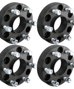 DCVAMOUS 4PC Separadores de rueda negro 6x5.5 Hubcentric de