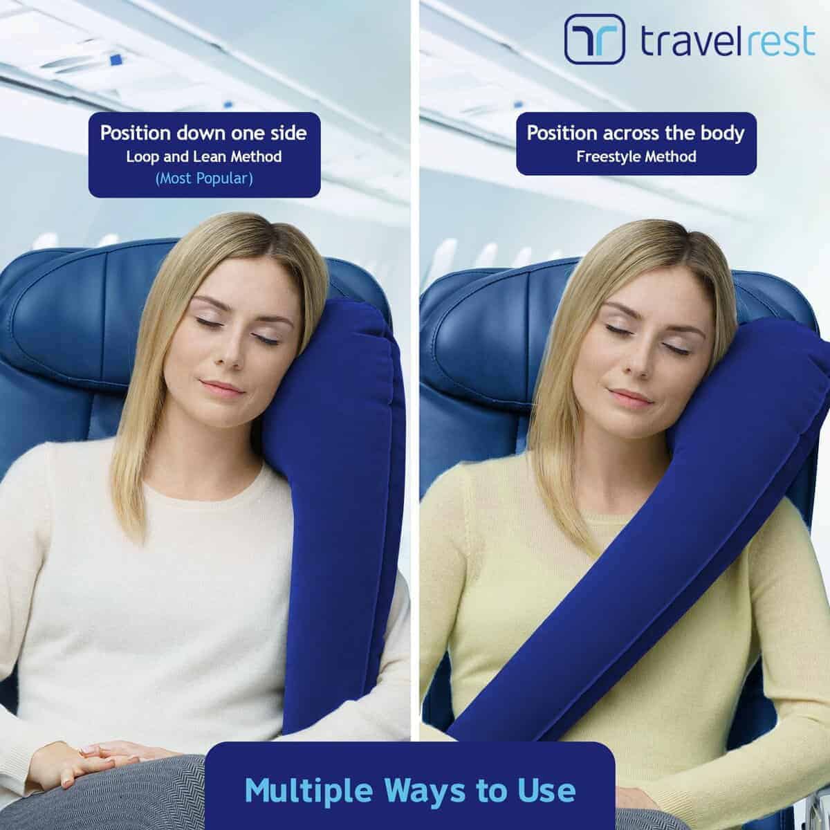 Almohada de viaje TRAVELREST todo en uno para el cuello y - Imagen 6
