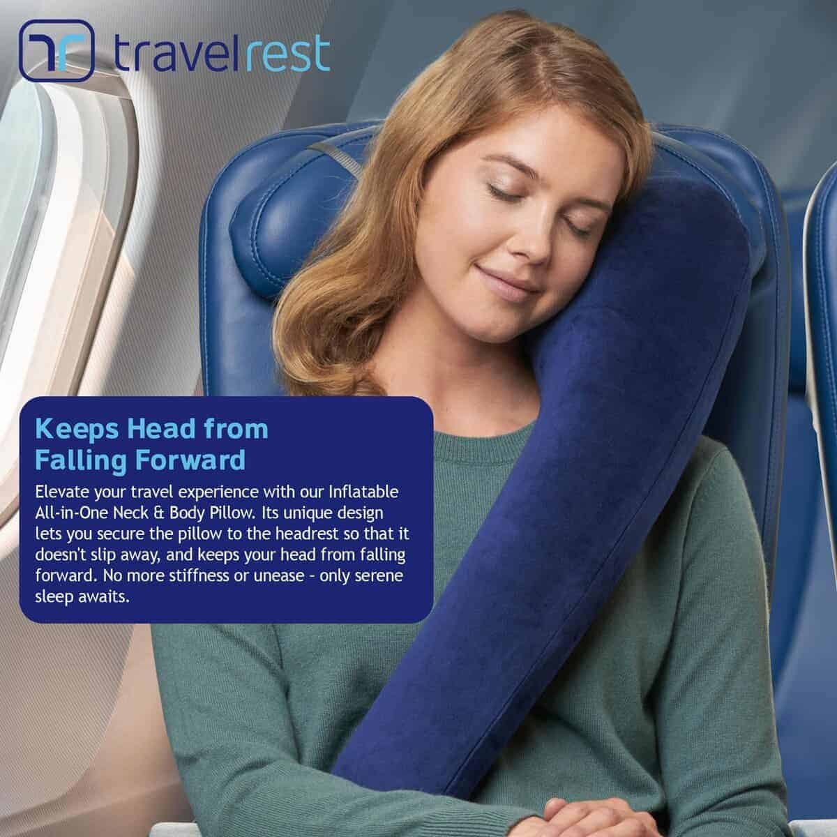 Almohada de viaje TRAVELREST todo en uno para el cuello y - Imagen 3
