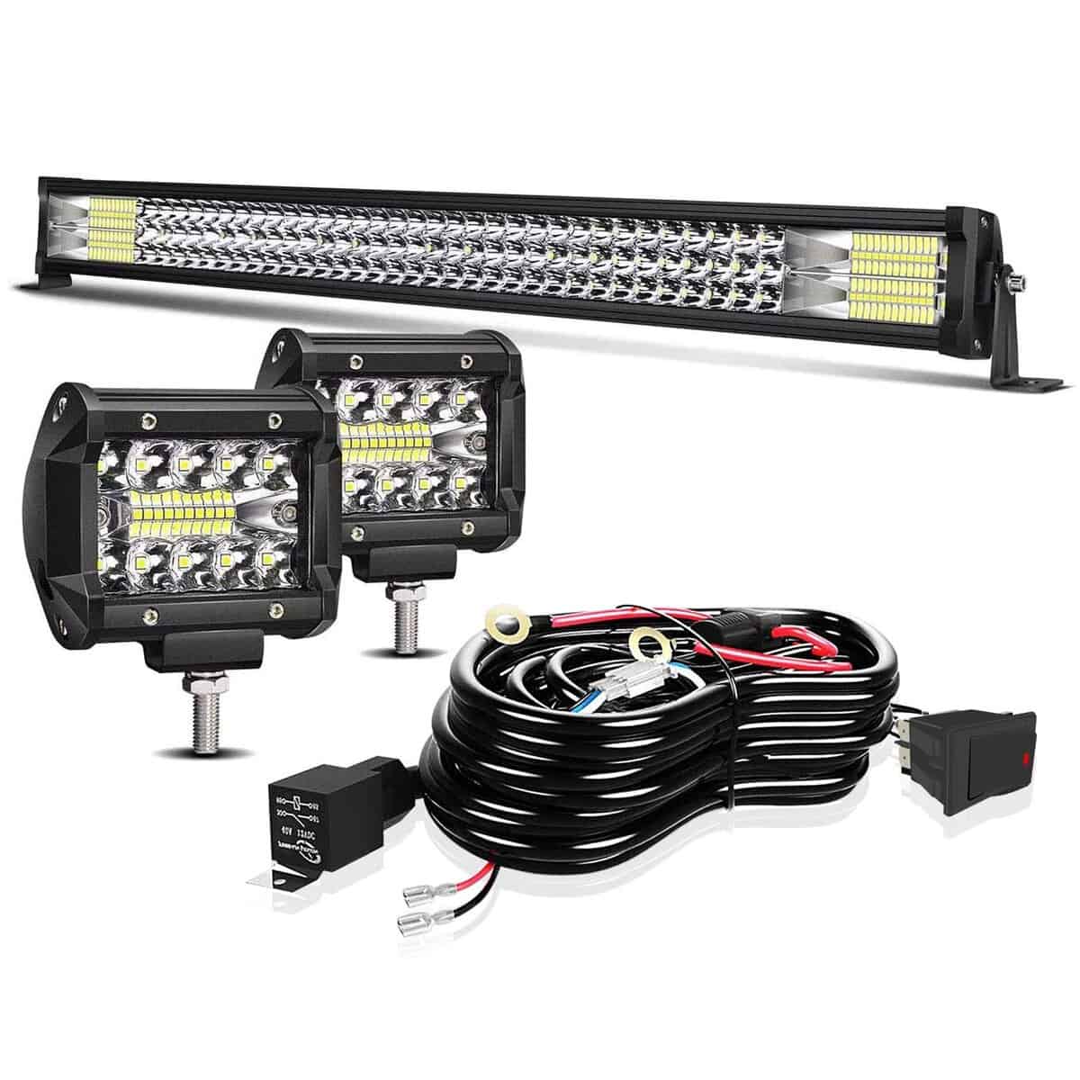 Barra de Luz LED TURBO SII de 32 Pulgadas 405W Triple Fila