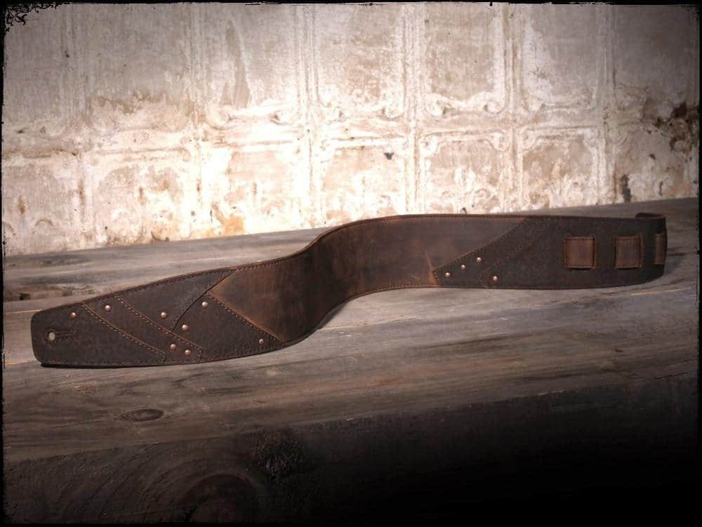 Correa de Guitarra de Cuero de Grano Completo "Overland" - Imagen 5