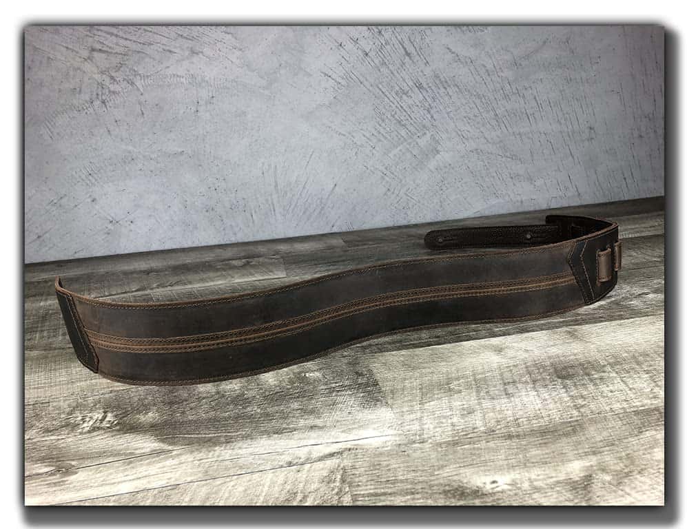 Correa de Guitarra de Cuero Acolchado de Grano Completo - Imagen 3