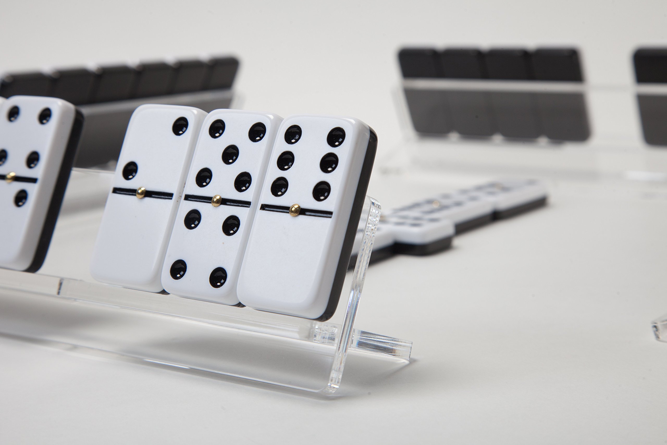 Juego de Dominó Doble Seis Moderno con Soportes, Juego - Imagen 5