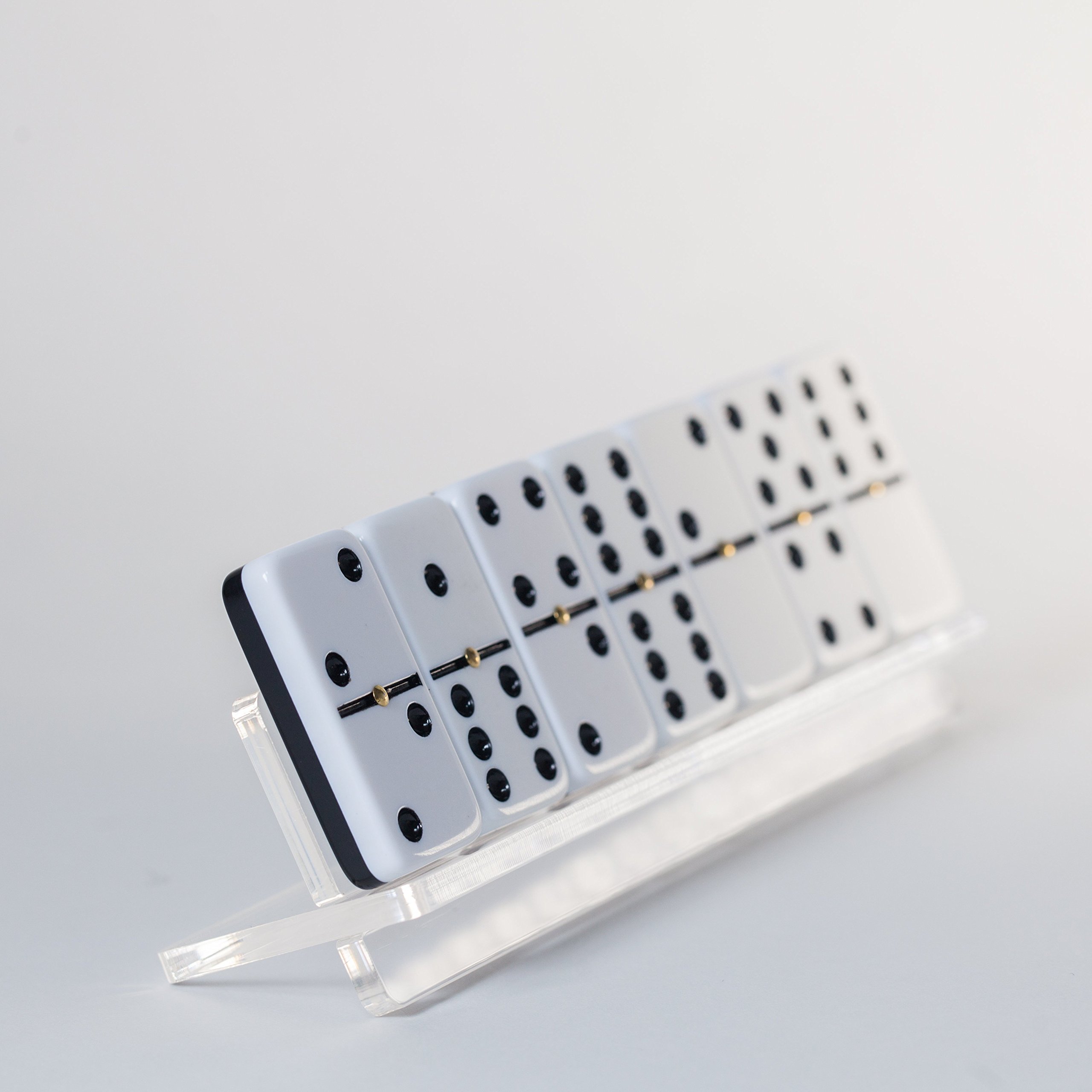 Juego de Dominó Doble Seis Moderno con Soportes, Juego - Imagen 6