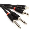 Cable de interconexión Roland Black Series, Dual 1/4-Inch a
