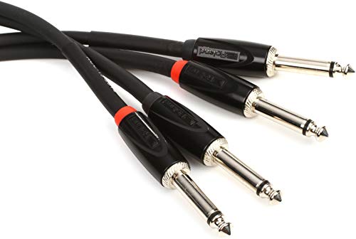 Cable de interconexión Roland Black Series, Dual 1/4-Inch a