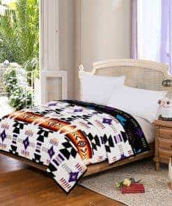 Manta Reversible King Size Supersuave con Diseño Navajo