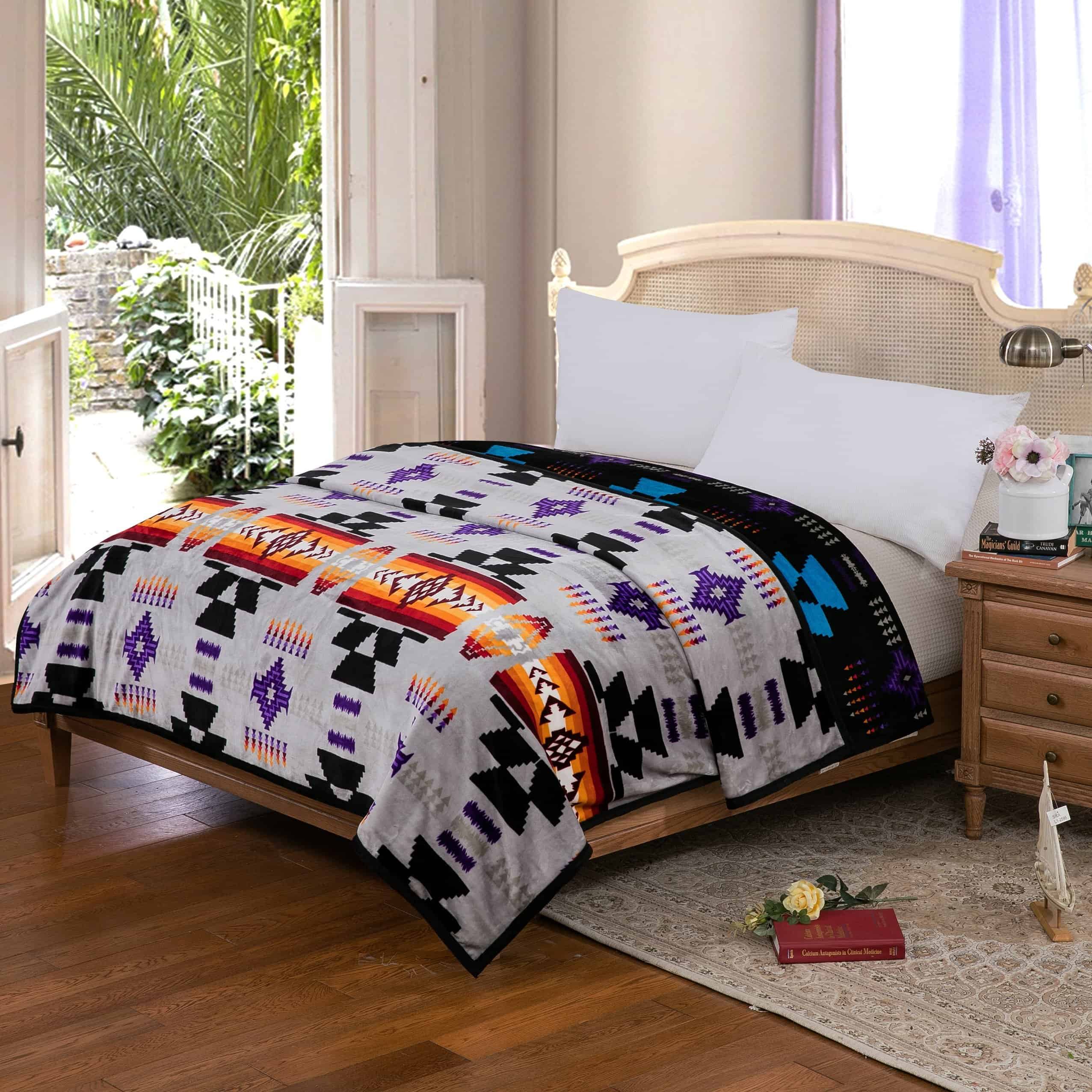 Manta reversible extragrande de diseño del Suroeste