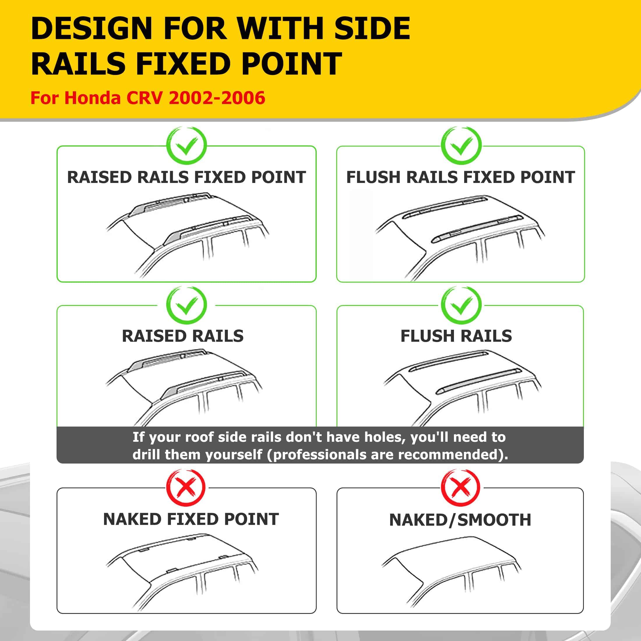 Barras transversales de rack de techo AUXMART 2 piezas - Imagen 3