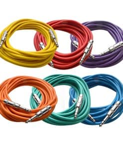 Cables de conexión TRS Seismic Audio para altavoces, 25