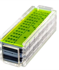 Juego de Dominó Moderno Double Six Jumbo, Caja de Acrílico