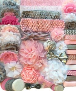 Kit de Diademas DIY Bowtique Emilee Baby Shower - Haz 30
