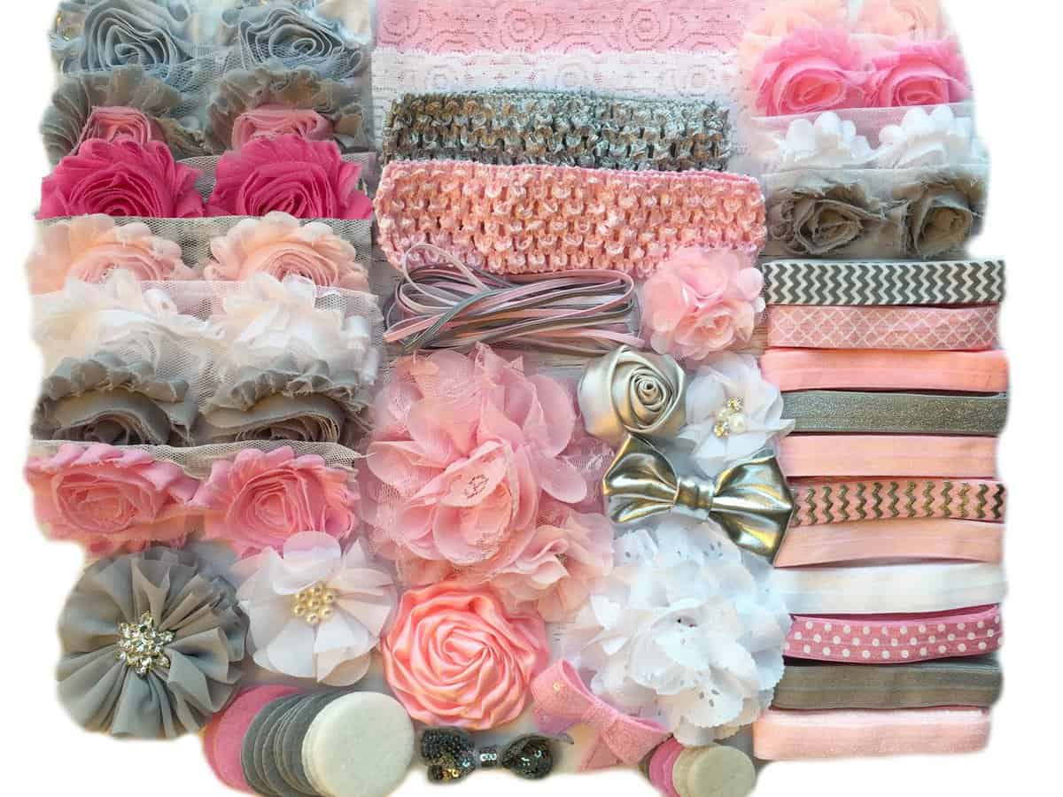 Kit de Diademas DIY Bowtique Emilee Baby Shower - Haz 30