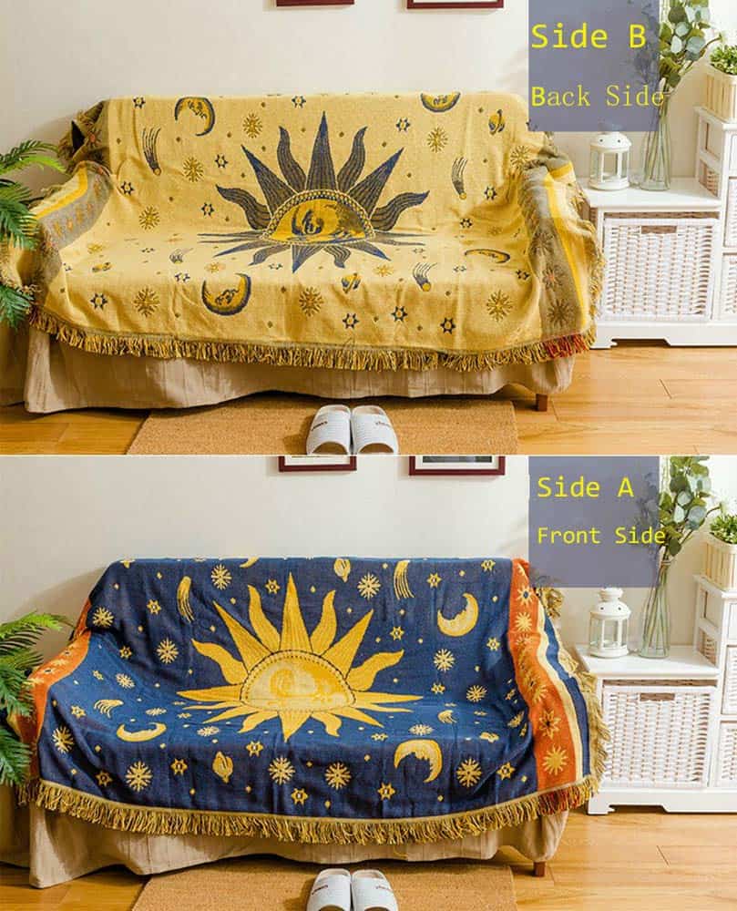 Manta Erke Moon and Sun Celestial Throw para Silla - Imagen 10