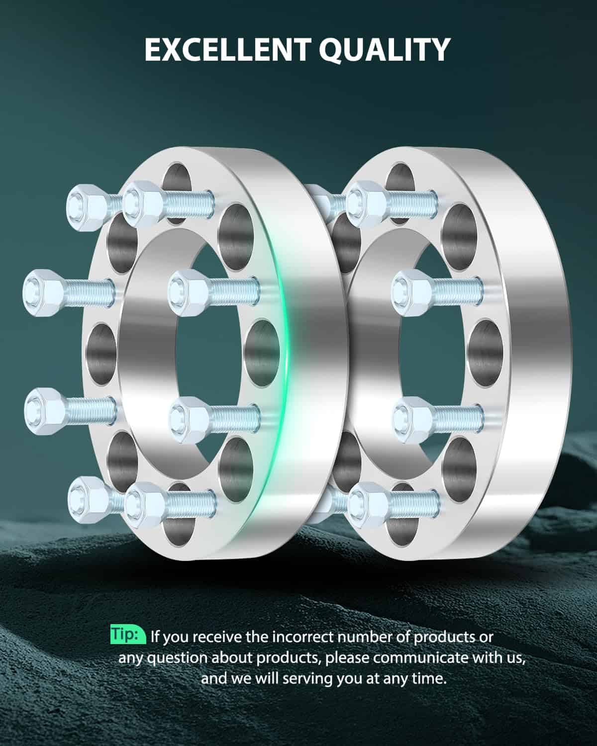 Espaciadores de Rueda SCITOO 8x6.5 1.5 Pulgadas de Grosor - Imagen 3