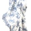 Manta de rayón Blue Crab 50 x 60 pulgadas de MWW