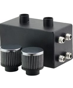 Catch Can Negro de la Serie Pro JDMSPEED con 4 Puertos Todo