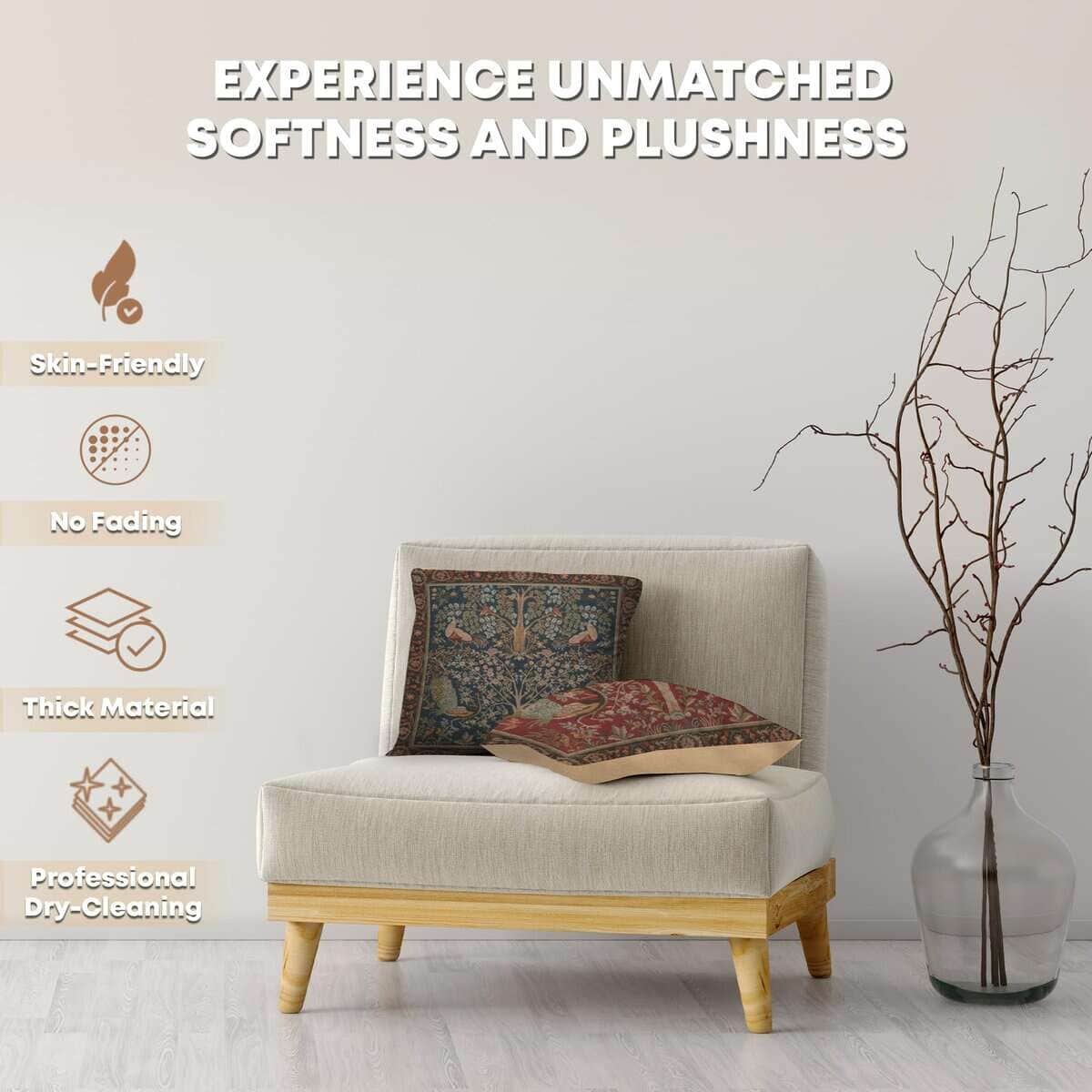 Funda de Almohada Decorativa Charlotte Home -Azul del árbol - Imagen 4