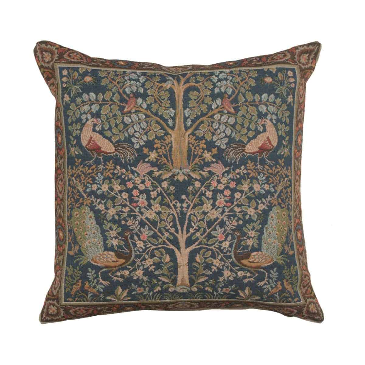Funda de Almohada Decorativa Charlotte Home -Azul del árbol