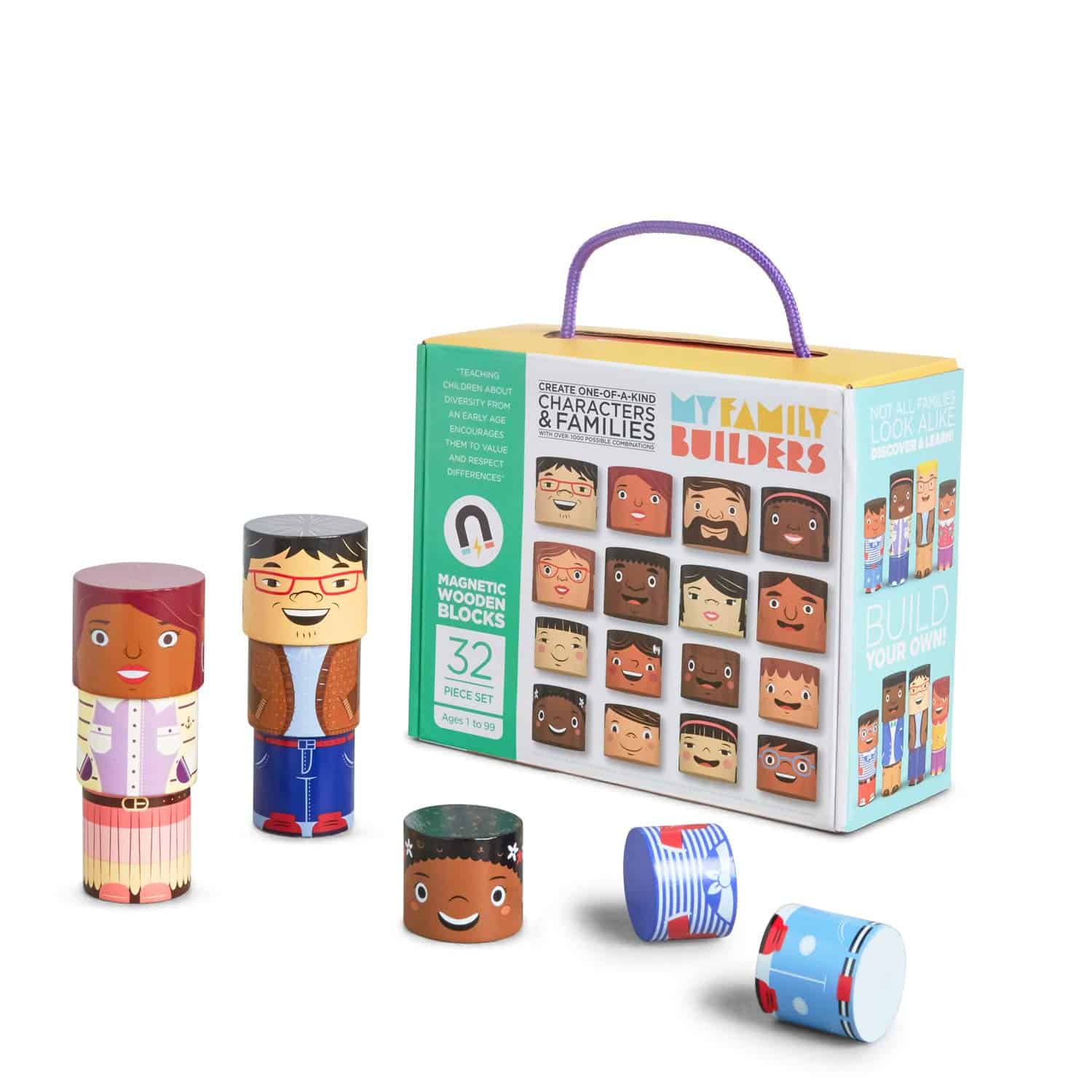 Set de Juego de Familias Multirraciales My Family Builders - Imagen 3