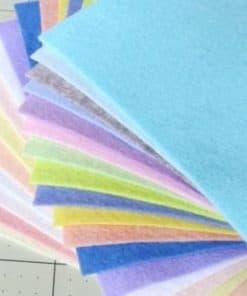 21 Hojas de Fieltro - Colección de Colores de Primavera de