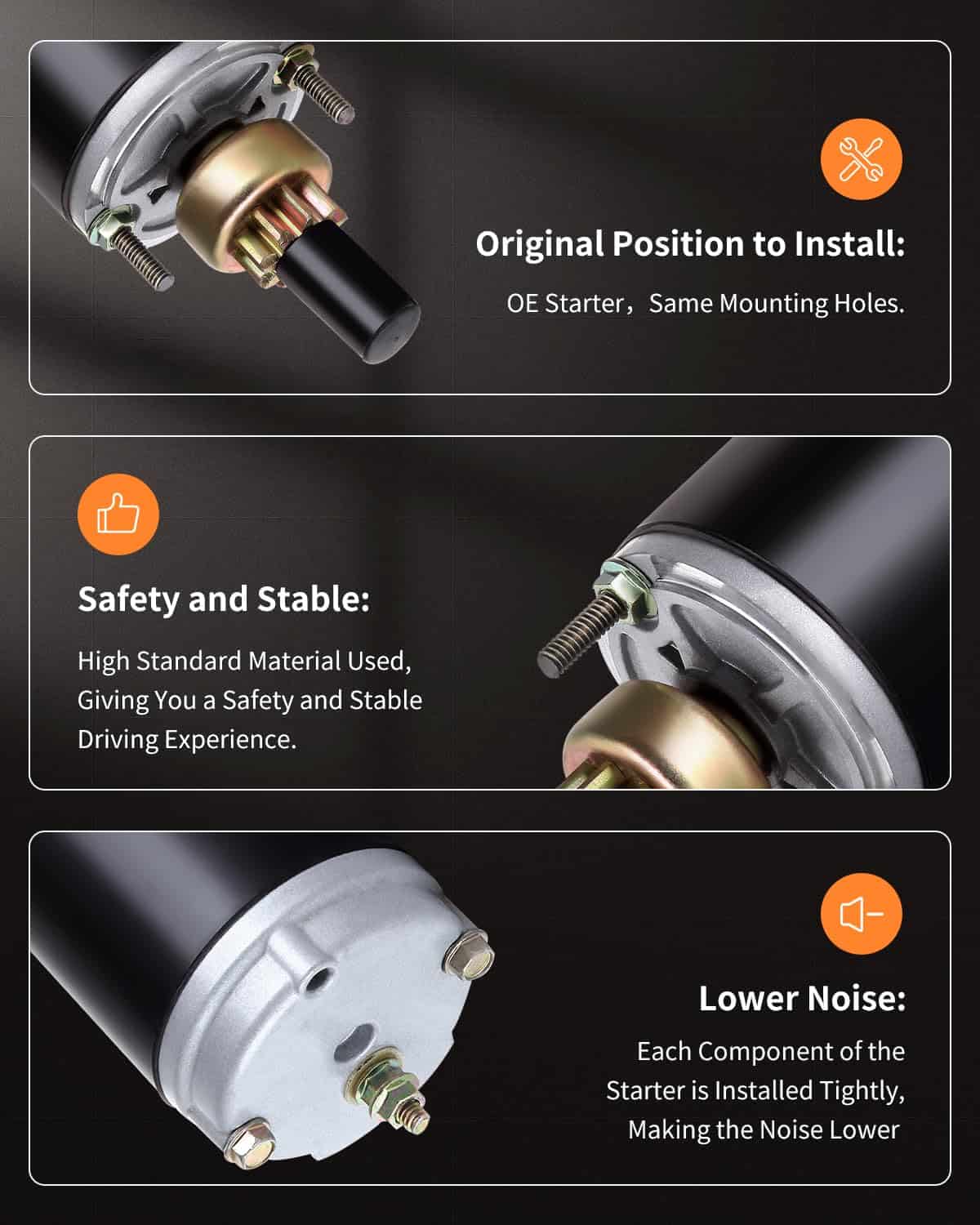 OCPTY Sab0026 Arrancador para Kohler 20 Hp 52-098-06 - Imagen 5