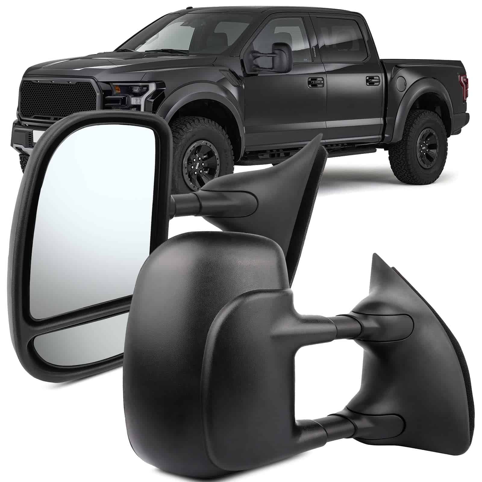 Par de Espejos de Remolque Lateral OCPTY para Ford F250