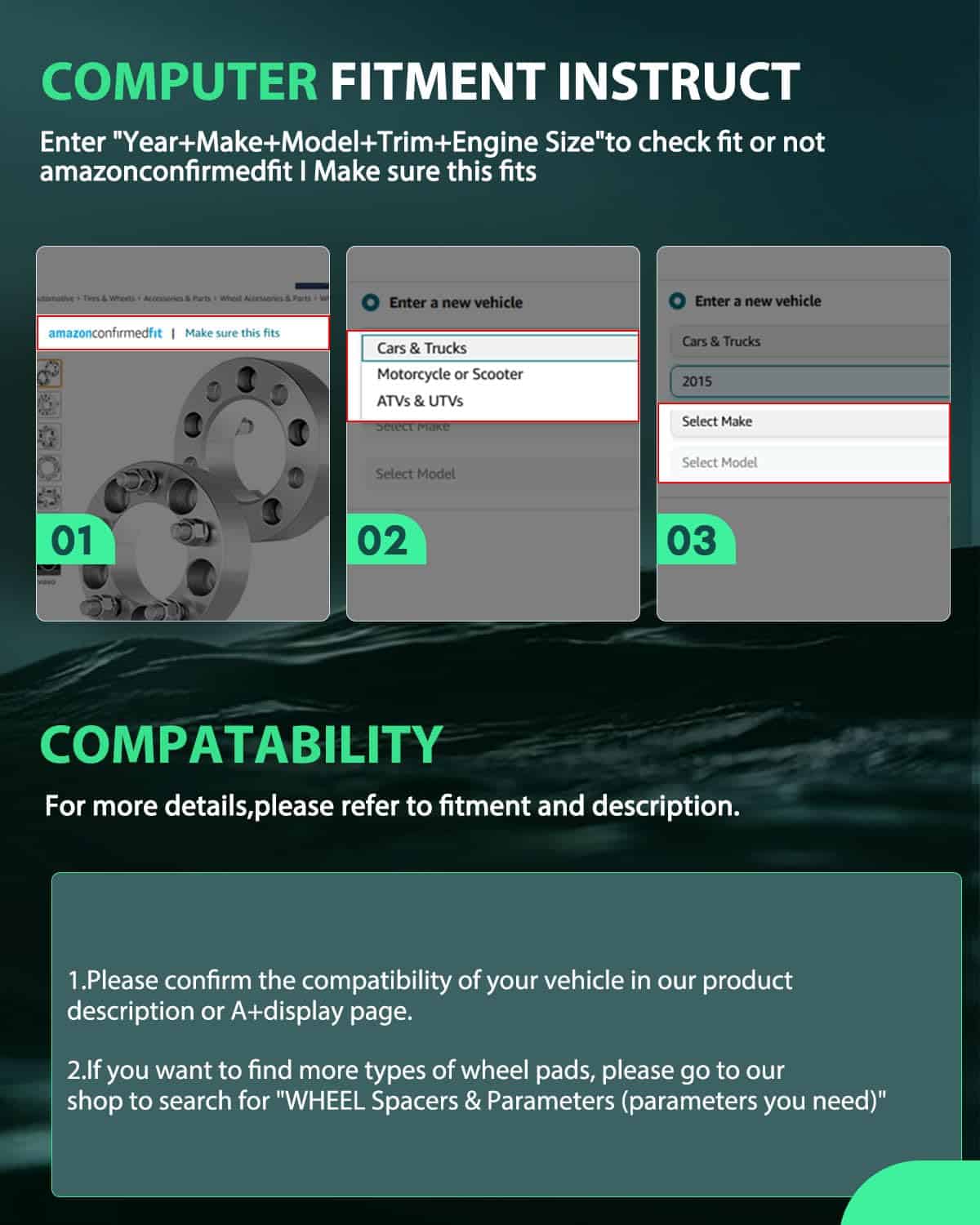Kit de separadores de rueda de 10mm de 5 tornillos SCITOO - Imagen 8