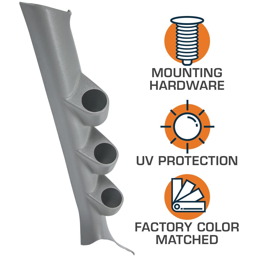 Soporte para (3) 2-1/16" (52mm) Medidores en Pilar Triple - Imagen 4