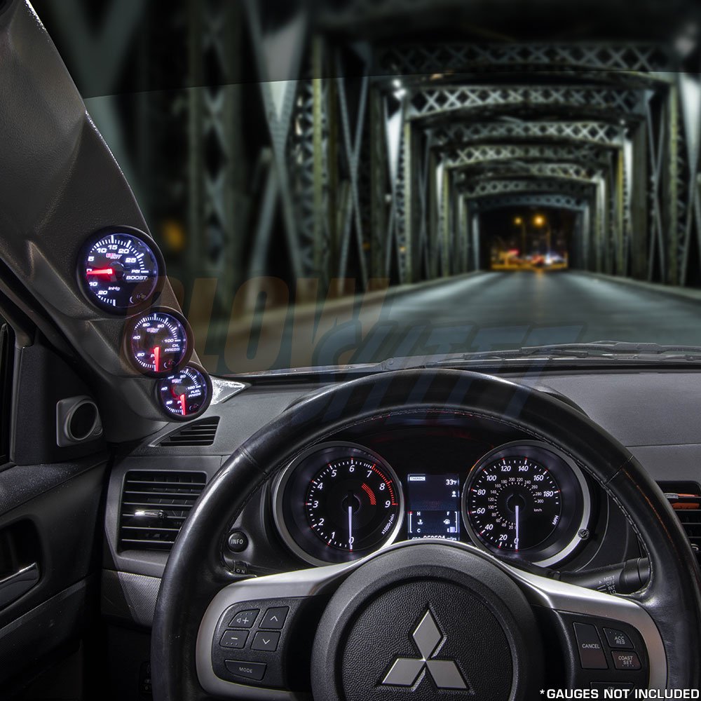 Soporte para (3) 2-1/16" (52mm) Medidores en Pilar Triple - Imagen 3