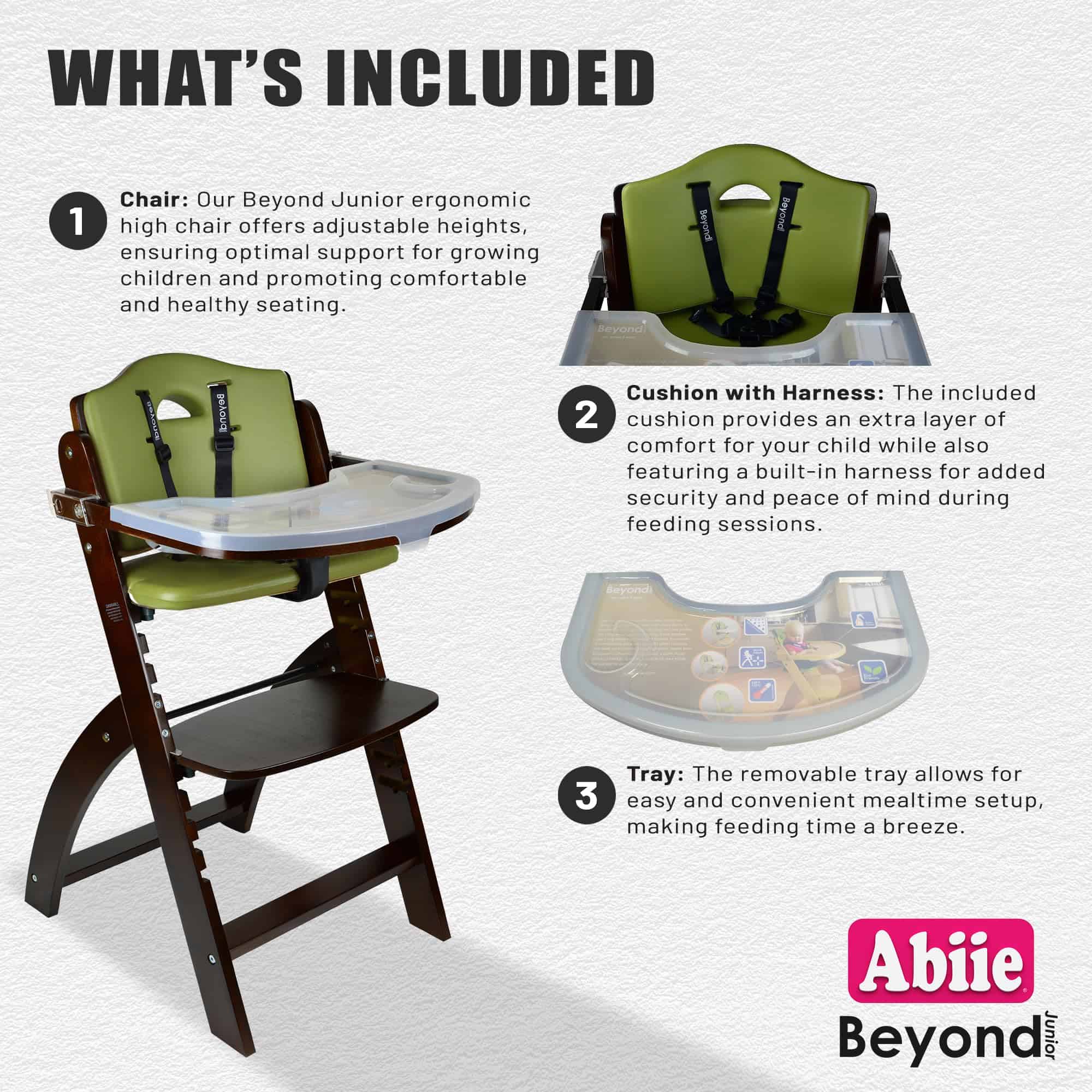 Silla alta convertible de madera Abiie Beyond Junior para - Imagen 4