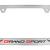 Portaplacas de Metal Cromado para Chevrolet Corvette C6