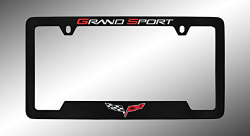Portaplacas de Metal Negro para Chevrolet Corvette C6,