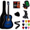 Paquete de Guitarra Acústica YMC 38" Azul para