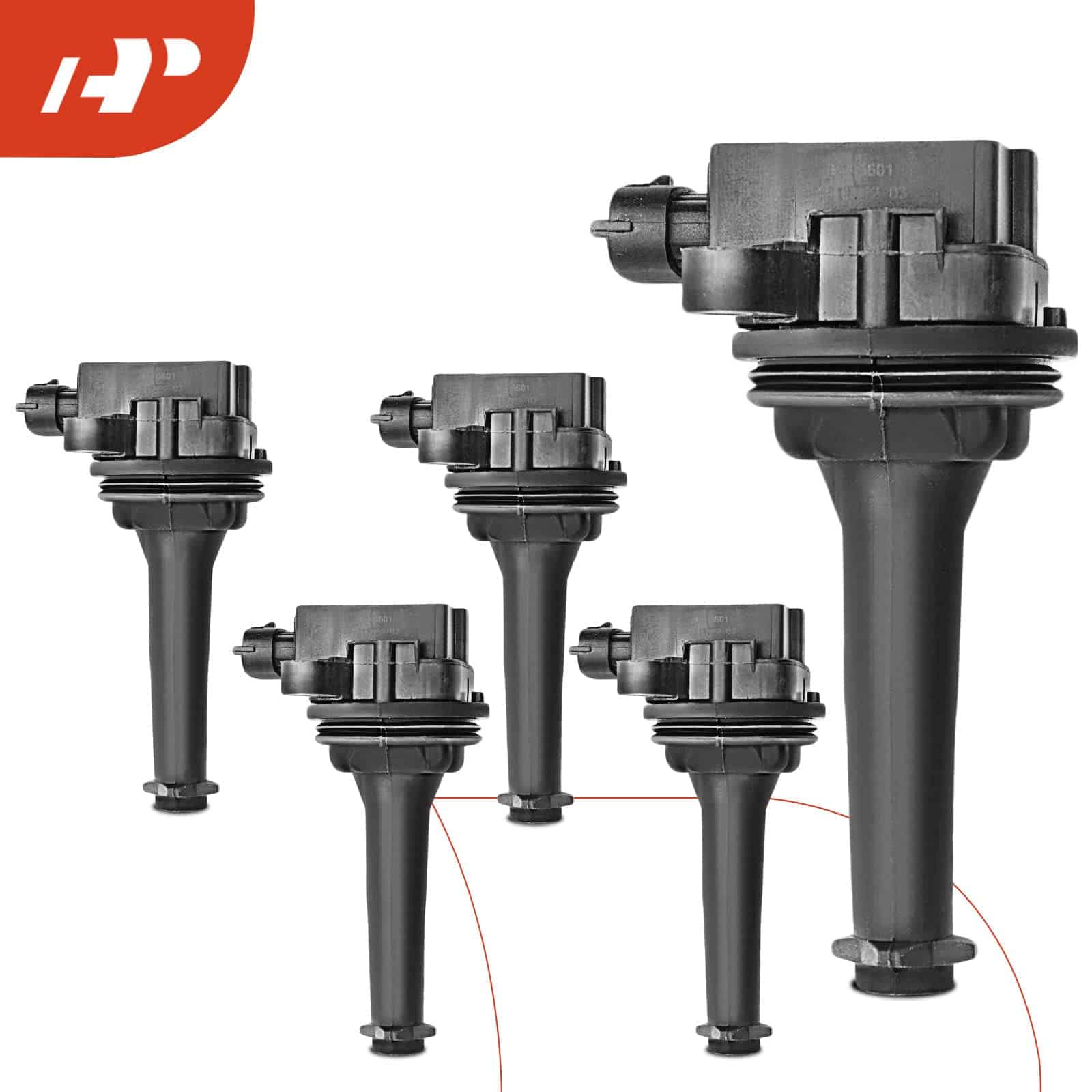 Conjunto de 5 bobinas de encendido A-Premium compatibles - Imagen 9