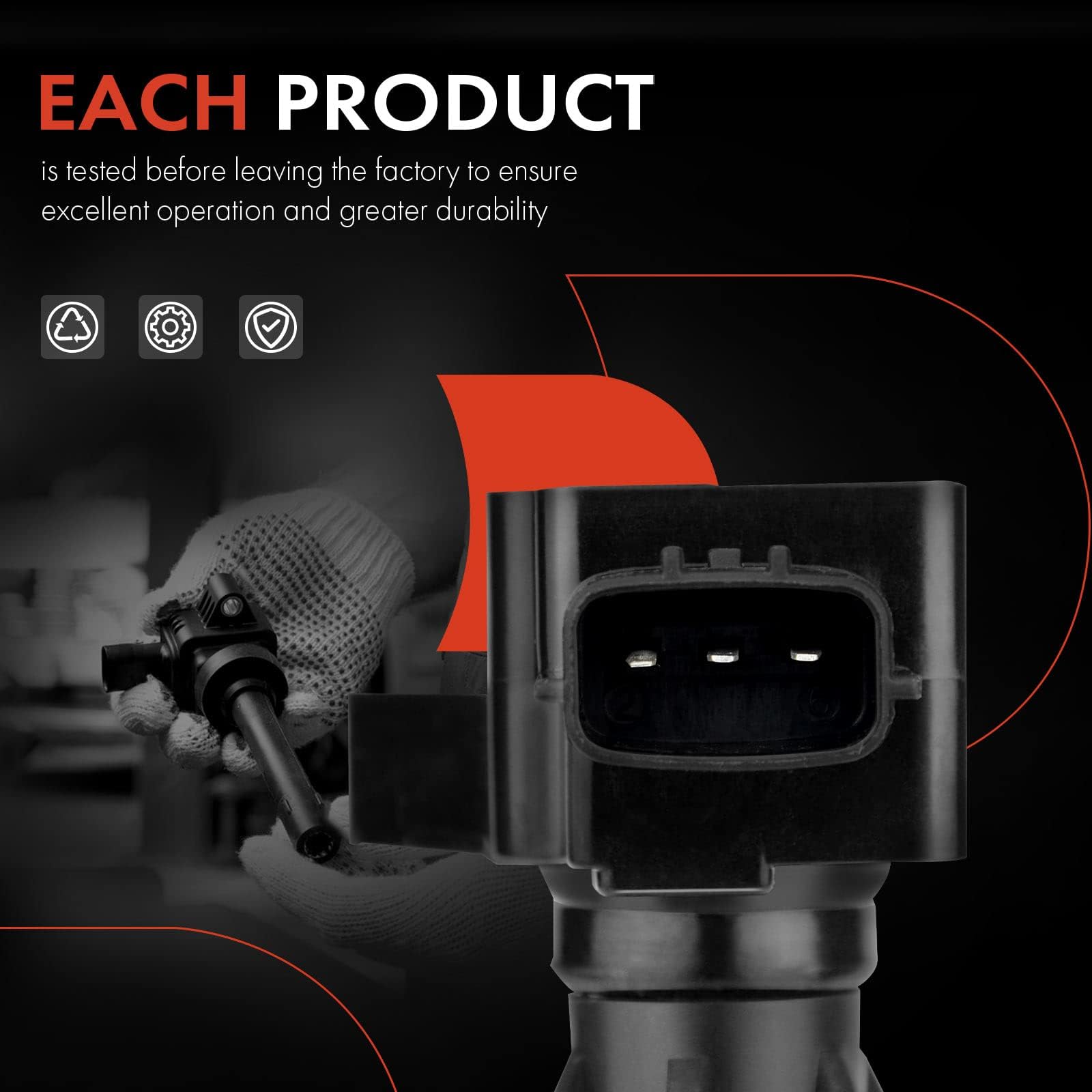 Conjunto de 4 bobinas de encendido de motor A-Premium - Imagen 7