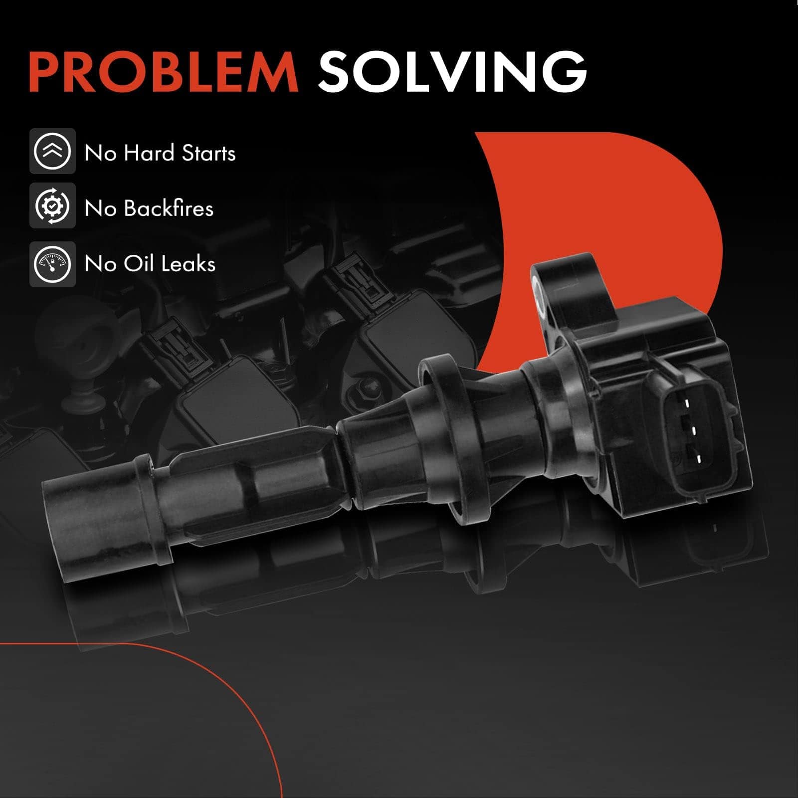 Conjunto de 4 bobinas de encendido de motor A-Premium - Imagen 8