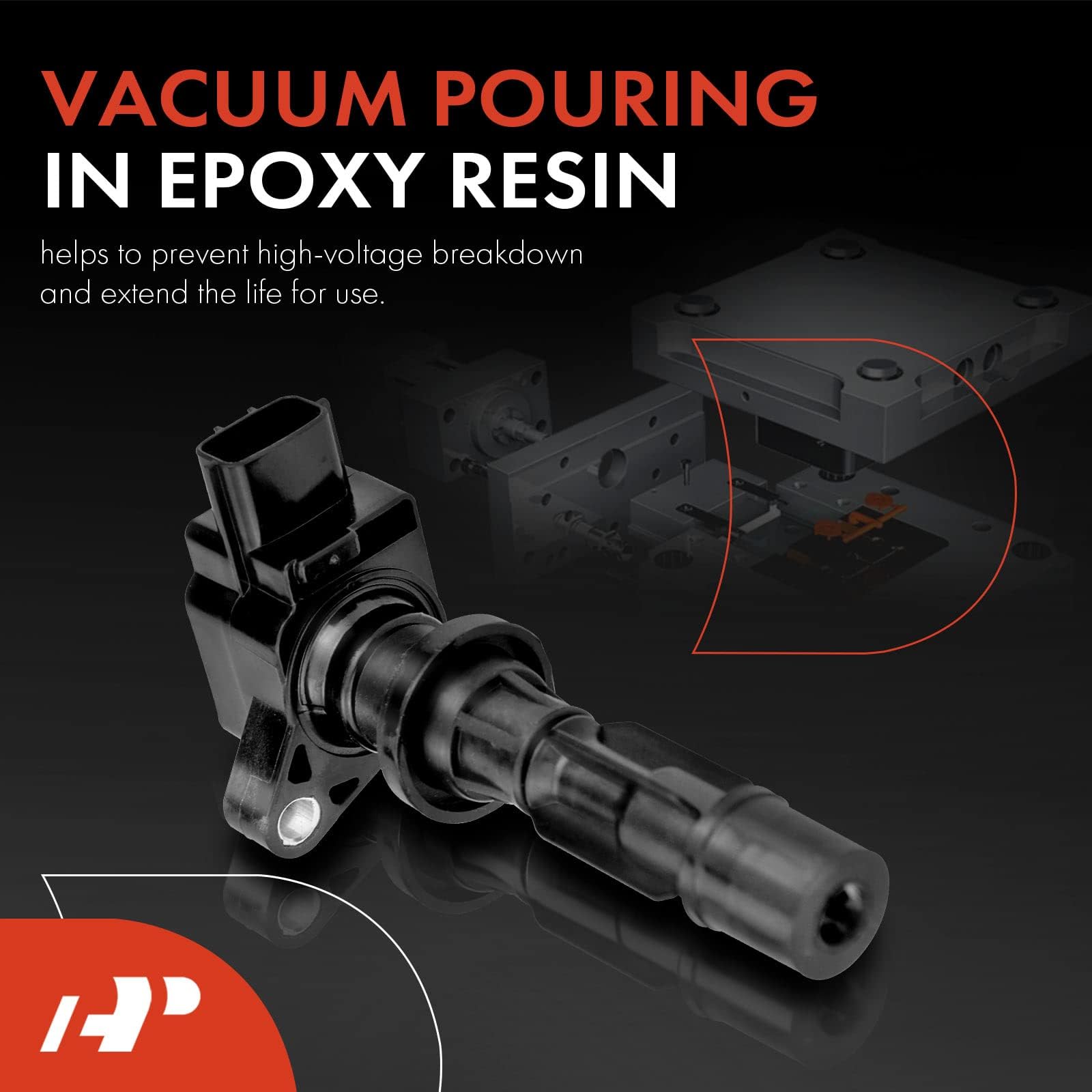 Conjunto de 4 bobinas de encendido de motor A-Premium - Imagen 4