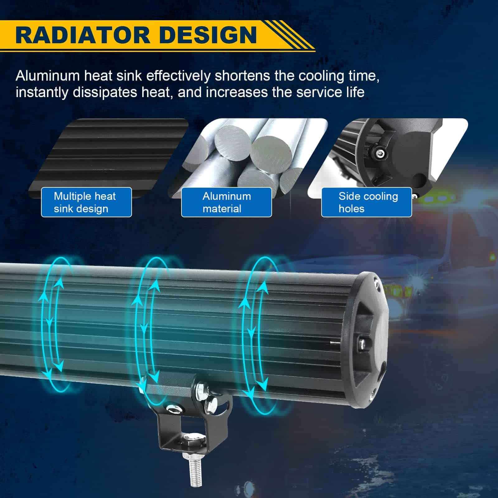 Barra de Luz LED Auxtings de 28 pulgadas 180W Spot Flood - Imagen 7